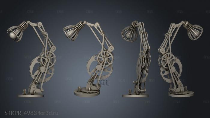 Lamp 3d stl for CNC