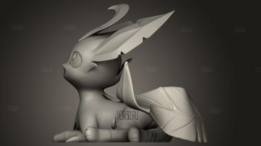 Листовой гребень,лежащий 3d stl модель для ЧПУ