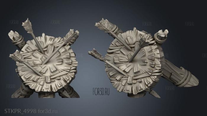 Legend Daemoor Terrain Target 3d stl for CNC