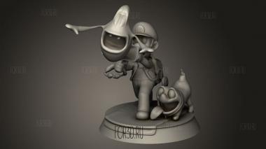 Особняк Луиджи 3d stl модель для ЧПУ