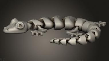 Сделайте сочлененную ящерицу живым мостом 3d stl модель для ЧПУ