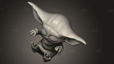 Мандалорец Бэби Йода Рождественский Менеджер The Kid 3d stl модель для ЧПУ