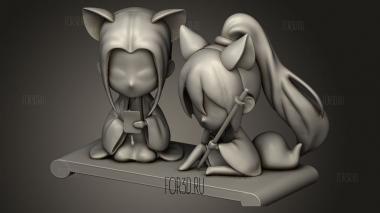 Манга Лу Цинъюнь и Лю Цзянхэ 3d stl модель для ЧПУ