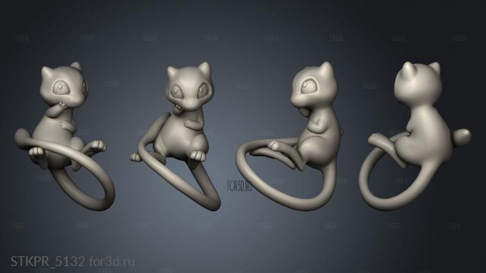 Mew and Mewtwo MPP standalone 3d stl for CNC