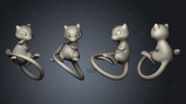 Mew and Mewtwo MPP standalone stl model for CNC