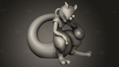 Mew и Mewtwo 3d stl модель для ЧПУ
