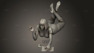 Сигарета длиной с ожерелье от Миа Уоллес 3d stl модель для ЧПУ