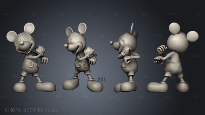 mickey 3d stl for CNC