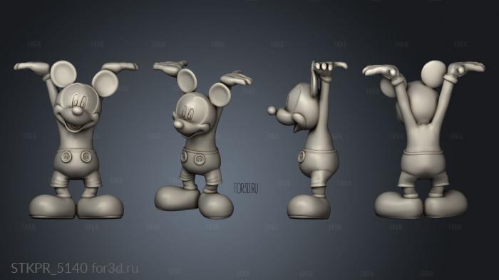 mickey 3d stl for CNC