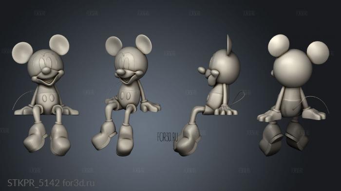 mickey mouse aro women 3d stl for CNC