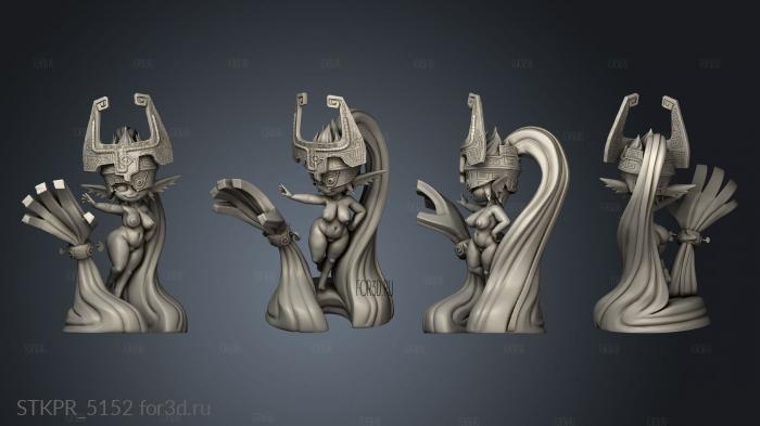 Midna Zelda 3d stl for CNC