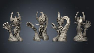 Midna Zelda stl model for CNC