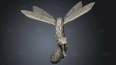 Might Magic Serpent Fly stl model for CNC