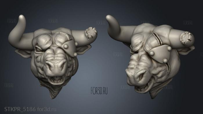 Minotaurs Bullgors Standard Head 3d stl for CNC