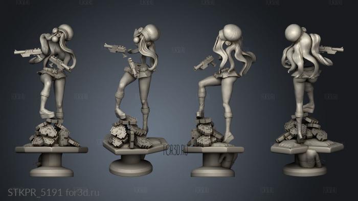 Miss fortune Arcadia 3d stl for CNC