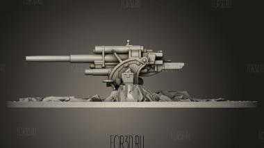 Зенитное ружье 3d stl модель для ЧПУ