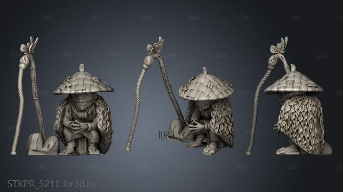 Monpong Croak Fishermen fisherman 3d stl for CNC