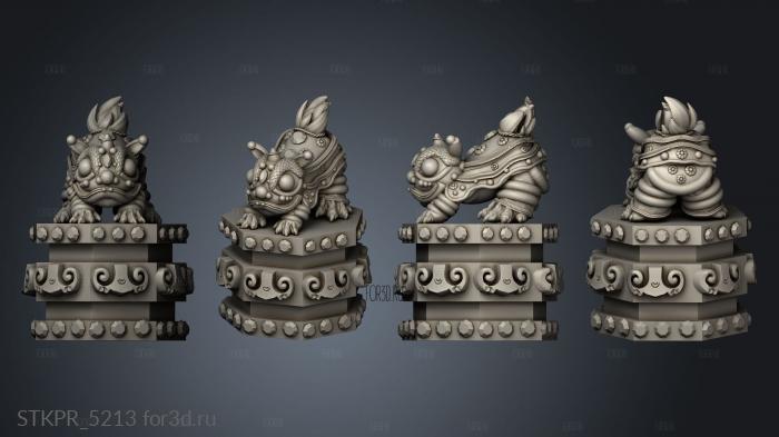 Mongpong Croak Chinese Year lion dance 3d stl for CNC