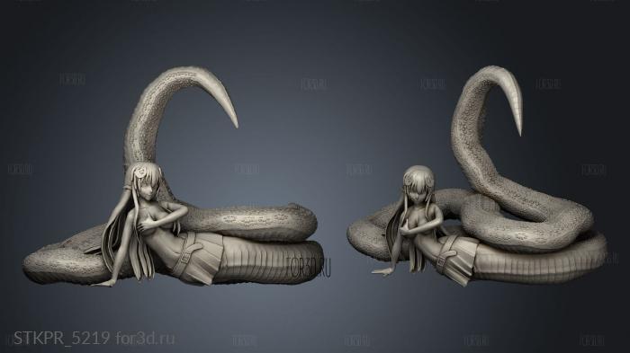 Monster Musume Miia rtop 3d stl for CNC