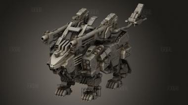 Liger Zero Panzer Красный 3d stl модель для ЧПУ