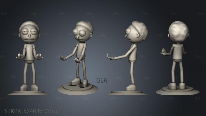 MORTY porta joystick CABEZA 3d stl for CNC