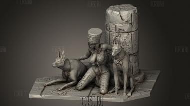 Нитокрис-последний фараон 3d stl модель для ЧПУ