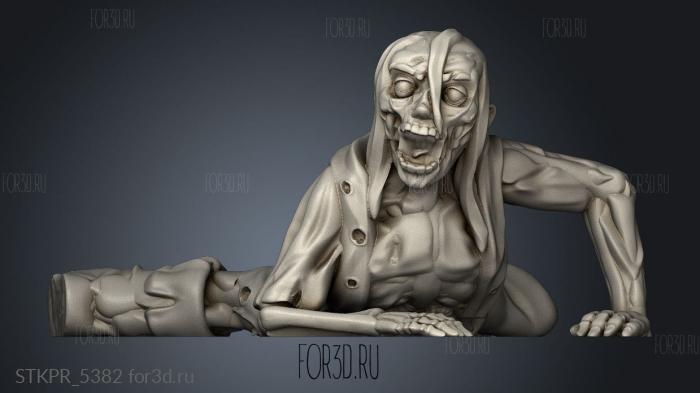 Omnioji Broken Zombie 3d stl for CNC