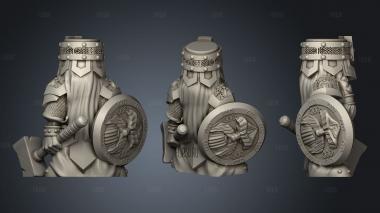 Omnioji Dwarf Female Guard Tower Helm stl model for CNC