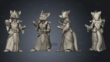 Omnioji Fox Priestess stl model for CNC