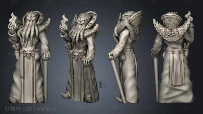Omnioji Illithid SF 3d stl for CNC