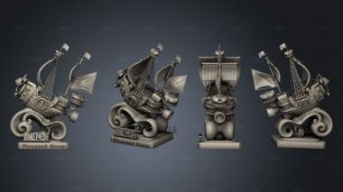 One Thousand Sunny able forest stl model for CNC