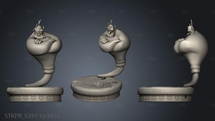 Arabian Princess Jasmine Disney Genius hole 3d stl for CNC