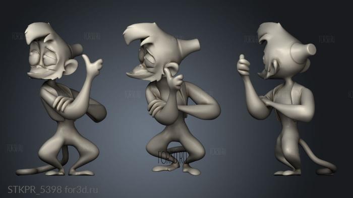 Arabian Princess Jasmine Disney Monkey 3d stl for CNC