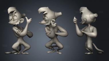 Arabian Princess Jasmine Disney Monkey stl model for CNC