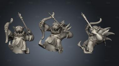 Orc King Archer stl model for CNC