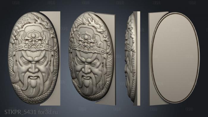 oriental Box Setup Lid 3d stl for CNC