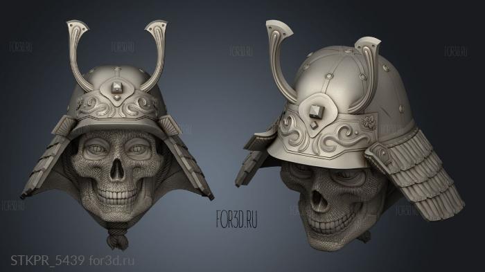 orochi skull samurai PV Bobbi Francais age Chat helmet 3d stl for CNC