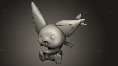 Мобильное зарядное устройство PICHU для ТЕЛЕФОНА 3d stl модель для ЧПУ