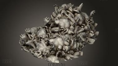 груда тел 3d stl модель для ЧПУ