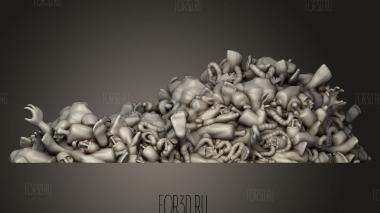 груда тел 3d stl модель для ЧПУ