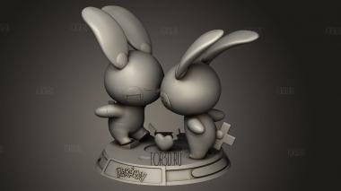 Плюс и Минус Покемонов 3d stl модель для ЧПУ
