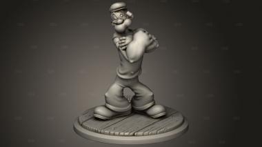 Лупоглазый Моряк 3d stl модель для ЧПУ