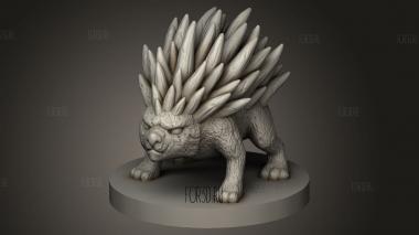 Дикобраз 3d stl модель для ЧПУ