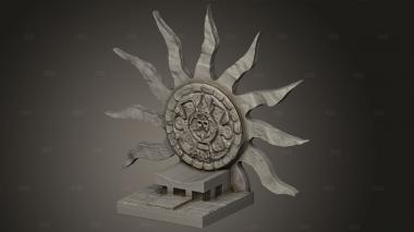 Солнечный Трон Кетцаль Аль-Ицы 3d stl модель для ЧПУ