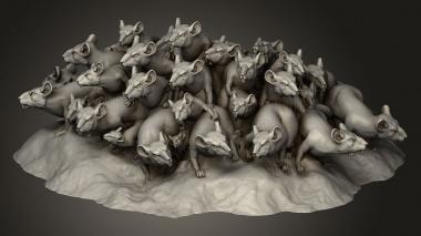 Крысолюди 3d stl модель для ЧПУ
