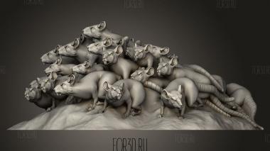 Крысолюди 3d stl модель для ЧПУ