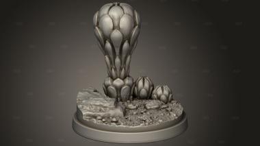 И местность Пустынная Растительная 3d stl модель для ЧПУ