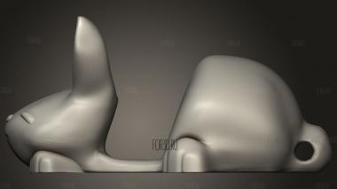 Клеточный младенец конехито маленький кролик 3d stl модель для ЧПУ