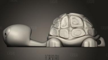 Клеточная инфантильная Черепаха 3d stl модель для ЧПУ