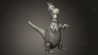 Динозавр 3d stl модель для ЧПУ